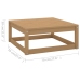 Juego de muebles de jardín 12 piezas madera maciza de pino