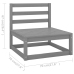 Juego de muebles de jardín 12 piezas madera maciza de pino