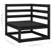 Juego de muebles de jardín 13 piezas madera maciza de pino