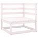 Juego de muebles de jardín 6 piezas madera maciza de pino