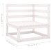 Juego de muebles de jardín 6 piezas madera maciza de pino