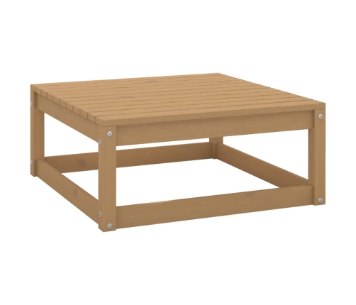 Muebles de jardín 7 piezas con cojines de madera de pino maciza