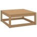 Muebles de jardín 7 piezas con cojines de madera de pino maciza