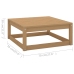 Muebles de jardín 7 piezas con cojines de madera de pino maciza