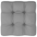 Muebles de jardín 4 piezas con cojines de madera de pino maciza