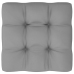 Muebles de jardín 7 piezas con cojines de madera de pino maciza
