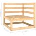 Juego de muebles de jardín 5 pzas y cojines madera pino maciza
