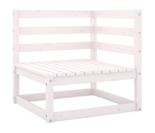 Muebles de jardín 6 piezas con cojines de madera de pino maciza