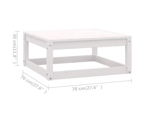 Muebles de jardín 6 piezas con cojines de madera de pino maciza
