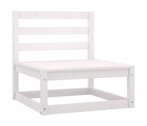 Muebles de jardín 6 piezas con cojines de madera de pino maciza
