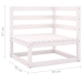 Muebles de jardín 6 piezas con cojines de madera de pino maciza