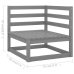 Juego de muebles de jardín 7 pzas y cojines madera maciza pino