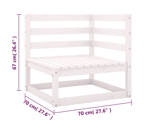 Muebles de jardín 8 pzas y cojines madera maciza pino