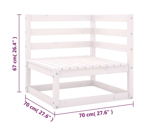 Juego de muebles de jardín 10 pzas y cojines madera maciza pino