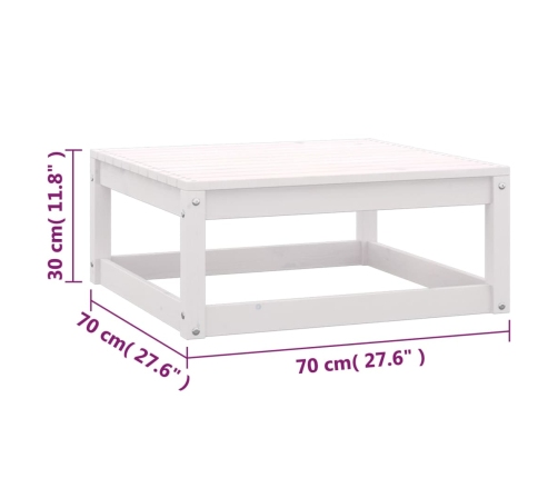 Juego de muebles de jardín 10 pzas y cojines madera maciza pino