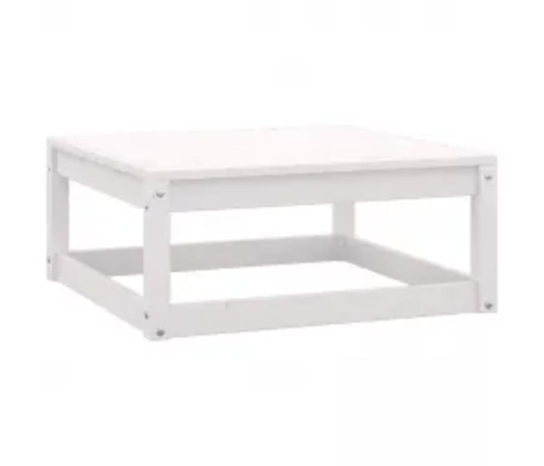 Set de muebles de jardín 10 pzas con cojines madera pino blanco