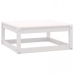 Set de muebles de jardín 10 pzas con cojines madera pino blanco