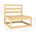 Juego de muebles de jardín 10 pzas y cojines madera maciza pino