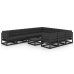 Set de muebles de jardín 11 pzas con cojines madera pino negro