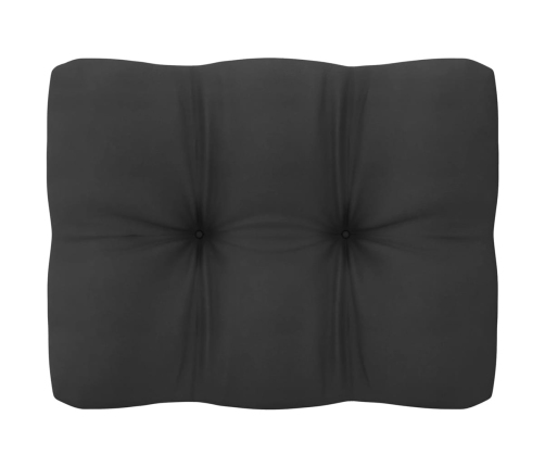 Set de muebles de jardín 11 pzas con cojines madera pino blanco
