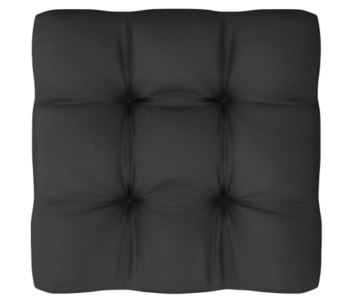 Set de muebles de jardín 11 pzas con cojines madera pino blanco
