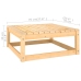 Juego de muebles de jardín 6 pzas y cojines madera maciza pino