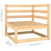 Muebles de jardín 8 pzas y cojines madera maciza pino