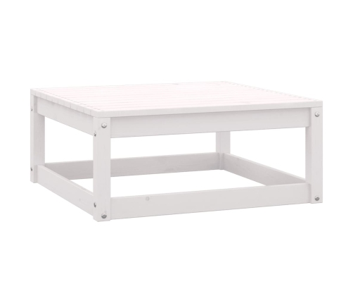 Set de muebles de jardín 10 pzas con cojines madera pino blanco