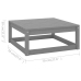 Juego de muebles de jardín 9 pzas y cojines madera maciza pino