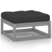 Set de muebles de jardín 10 pzas con cojines madera pino gris