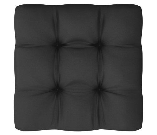 Set de muebles de jardín 9 pzas con cojines madera pino gris