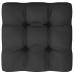 Set de muebles de jardín 9 pzas con cojines madera pino gris