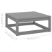 Set de muebles de jardín 12 pzas con cojines madera pino gris