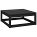 Set de muebles de jardín 7 pzas con cojines madera pino negro