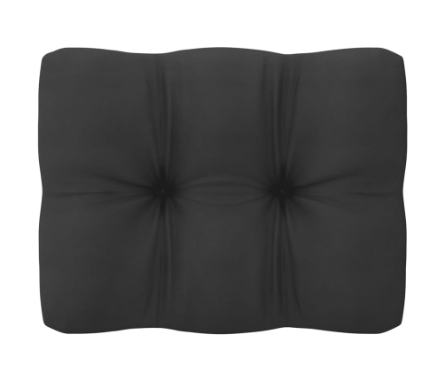 Set de muebles de jardín 10 pzas con cojines madera pino blanco