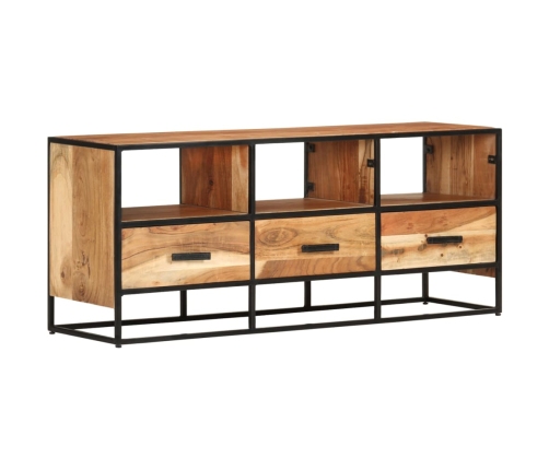 Mueble para la TV madera maciza de acacia 110x30x45 cm