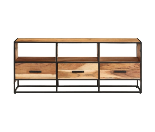 Mueble para la TV madera maciza de acacia 110x30x45 cm