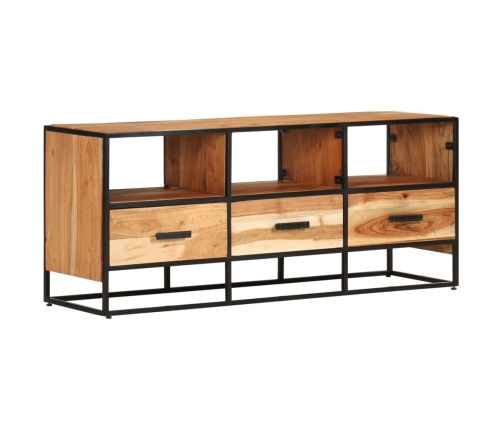 Mueble para la TV madera maciza de acacia 110x30x45 cm