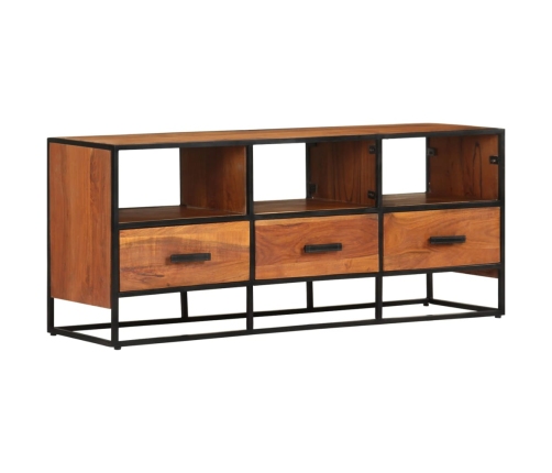 Mueble para la TV madera maciza de acacia 110x30x45 cm