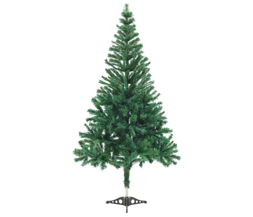 Árbol de Navidad artificial con luces y bolas 564 ramas 180 cm