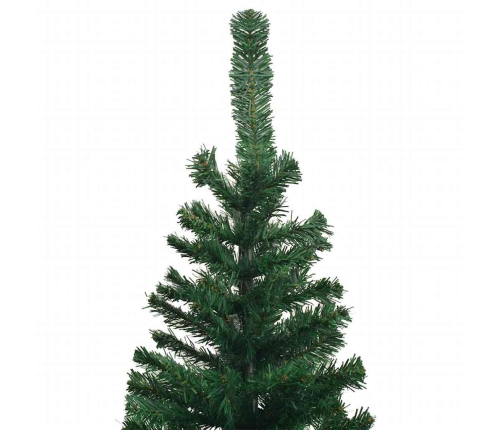 Árbol de Navidad artificial con luces y bolas verde 240 cm