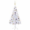 Árbol de Navidad artificial con luces y bolas 380 ramas 150 cm