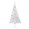 Árbol de Navidad artificial con luces y bolas 910 ramas 210 cm