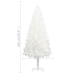 Árbol de Navidad preiluminado con luces y bolas blanco 180 cm