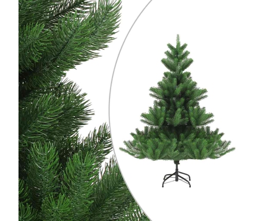 Árbol de Navidad abeto Nordmann con LEDs y bolas verde 240 cm