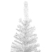 Árbol de Navidad artificial con luces y bolas blanco 240 cm