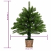 Árbol de Navidad artificial con luces y bolas verde 65 cm