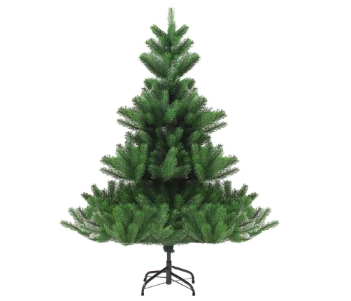 Árbol de Navidad abeto Nordmann con LEDs y bolas verde 120 cm