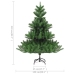 Árbol de Navidad abeto Nordmann con LEDs y bolas verde 210 cm