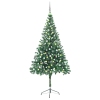 Árbol de Navidad artificial con luces y bolas 910 ramas 210 cm